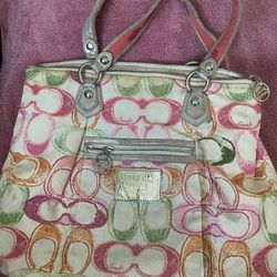 Multicolor Coach purse