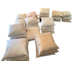 Pillow Inserts 51 Of Various Sizes & Fill - Selling All For $100 (not selling separately)