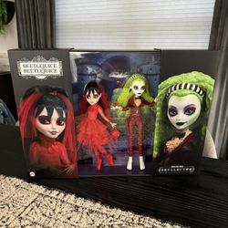 Monster High Skullector Beetlejuice and Lydia Doll 2-Pack Beetlejuice IN HAND !