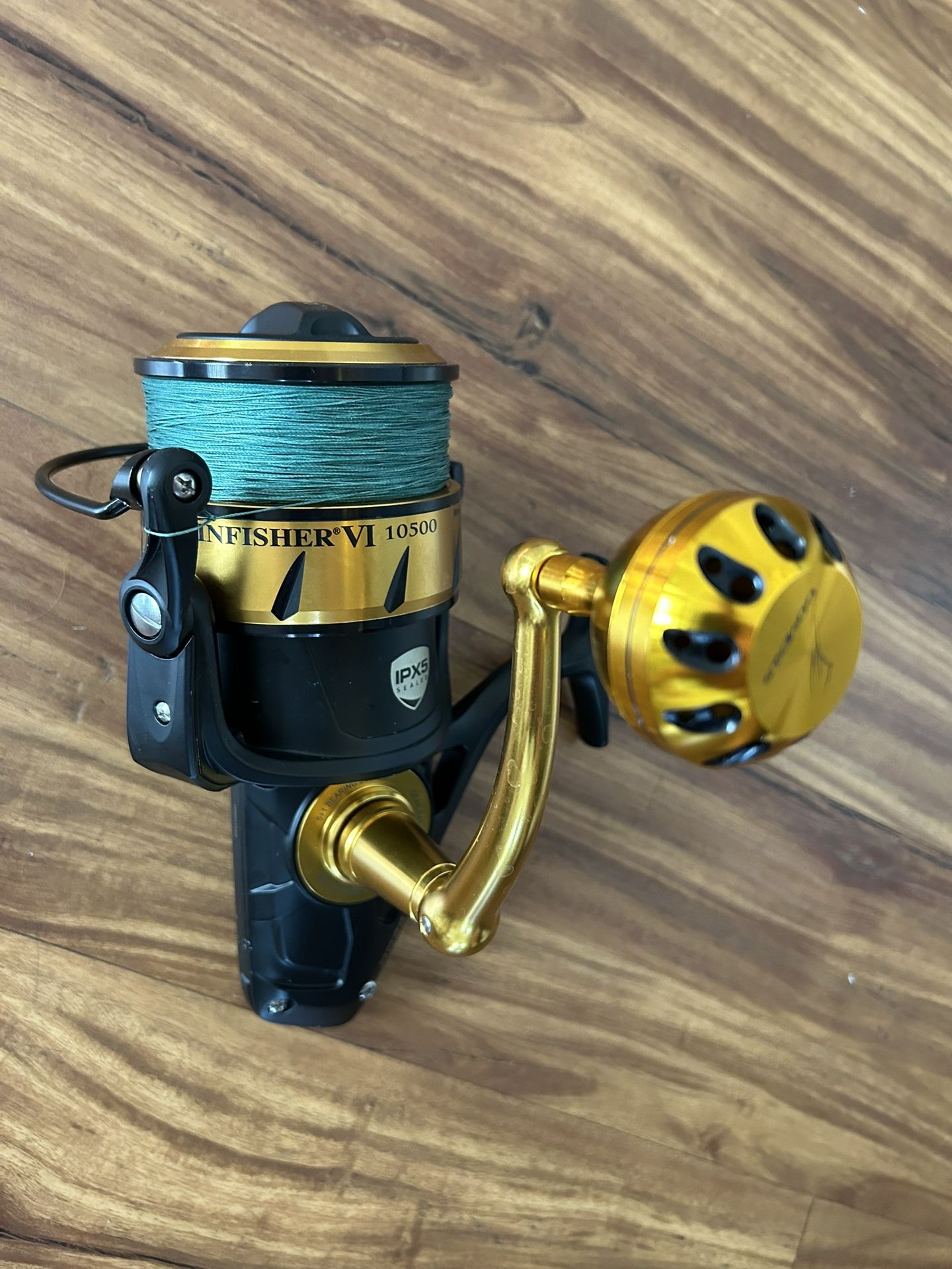 Penn Spinfisher VI 10500 Reel W/ 500 Yards 80lb Braid