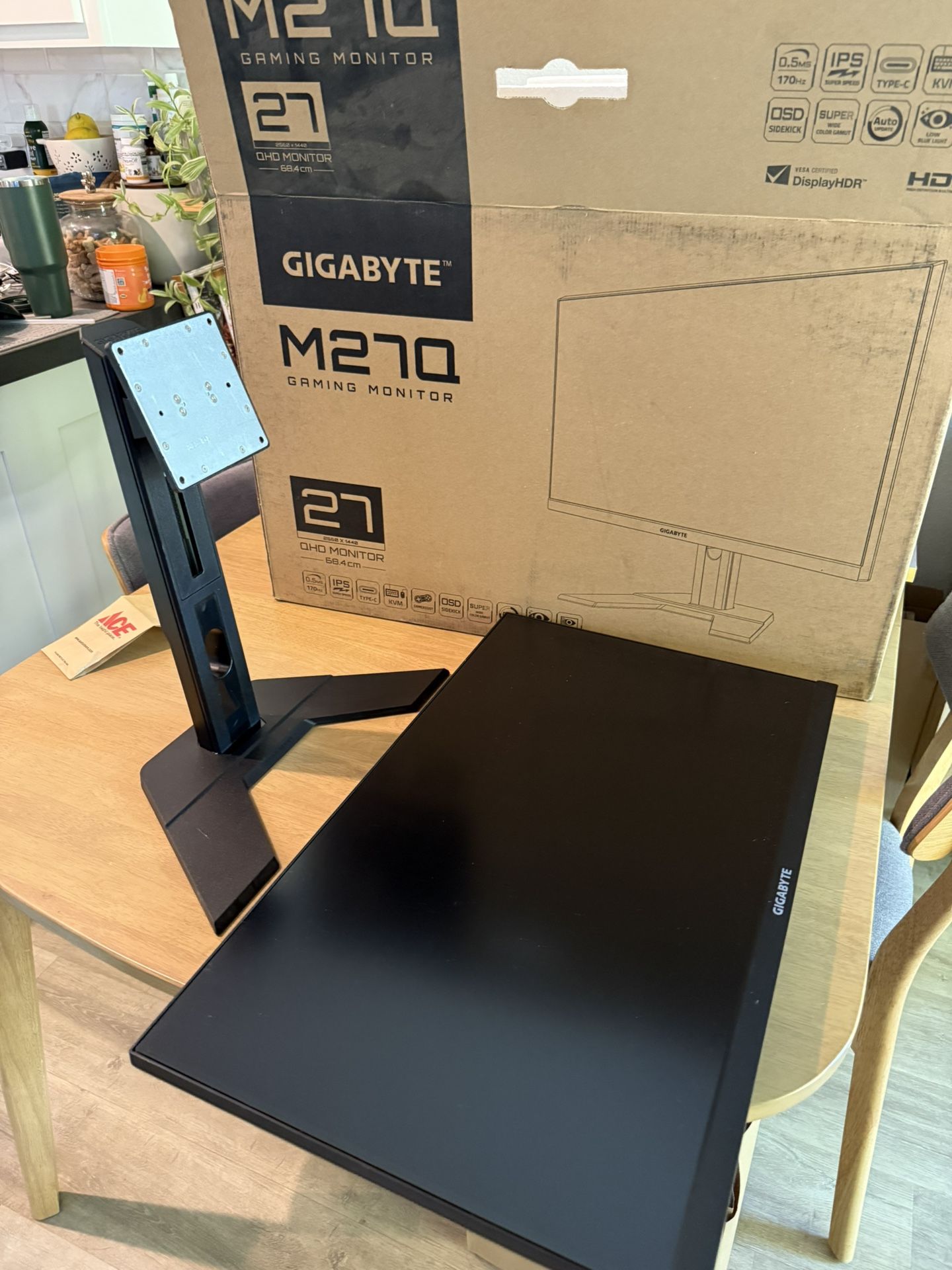 27” Gaming monitor - Gigabyte 1440P 170hz