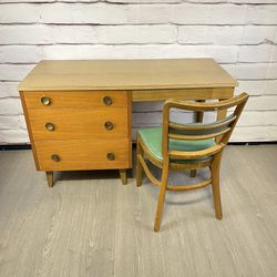 Vintage MCM Style Desk & Chair