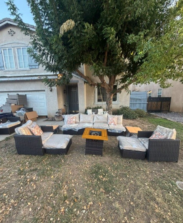 Sunbrella Fabric Top Quality Sunbrella Cushions Extra Thick Patio Furniture Set Cushions Brand New Patio Furniture High Quality Fire Pit Propane ??