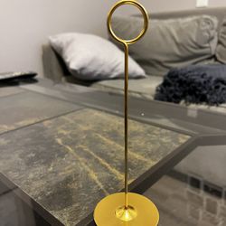 Gold Table Number Card Holders 