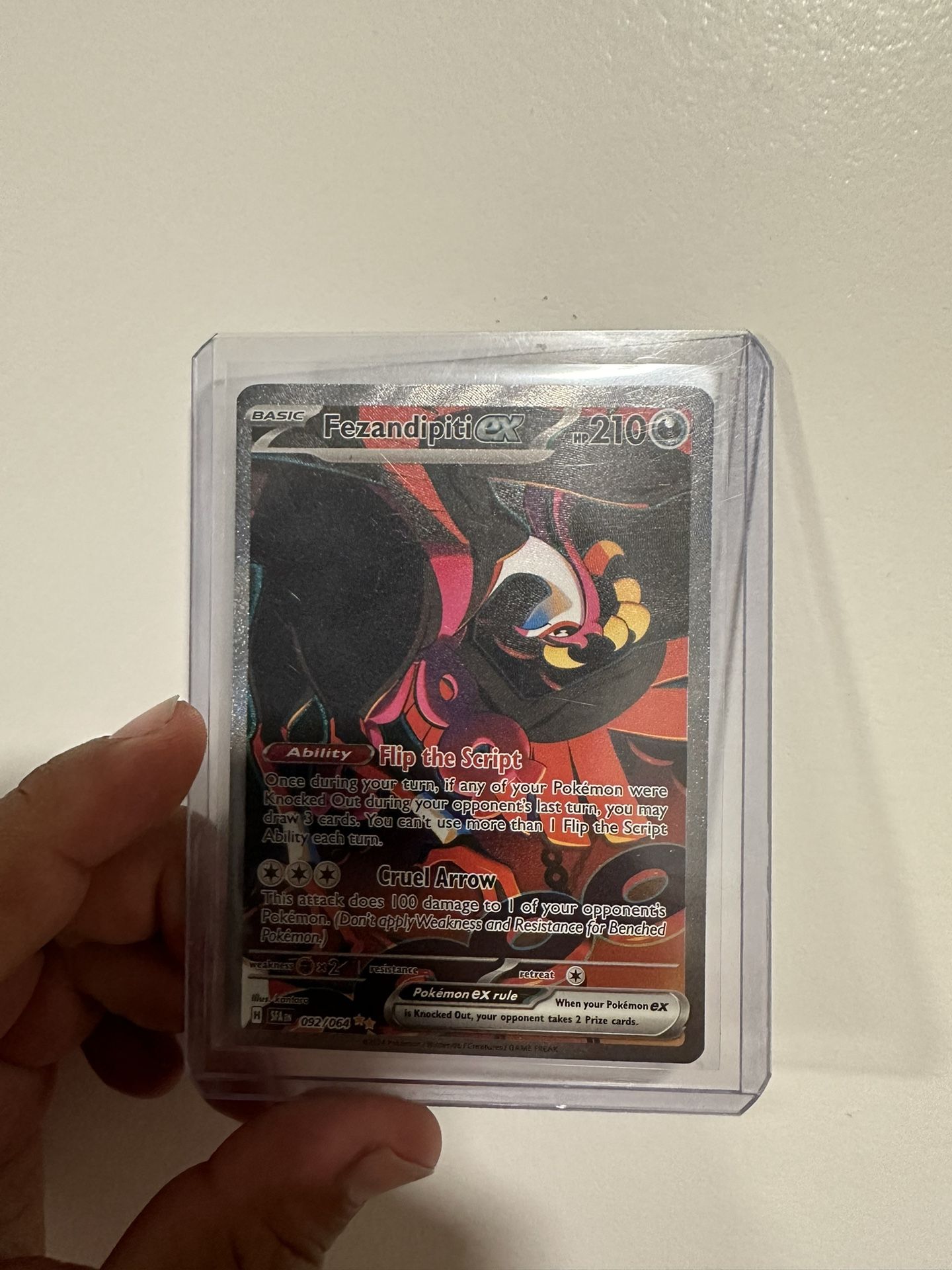 Pokemon Card TCG Fezandipiti ex 92/64