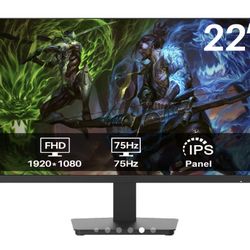22" 2K Curved Gaming Monitor, , 180Hz Computer Monitor, 1800R VA Screen, 99% sRGB, FreeSync, HDMI & DP, Wall Mount Install- Black