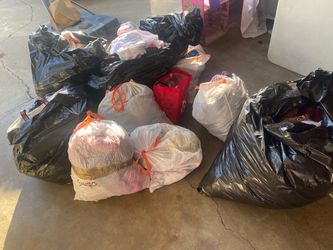 Bags of clothes