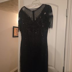 1920 Flapper Black Dress. Fits Size XL/XXL. Only Wore Once