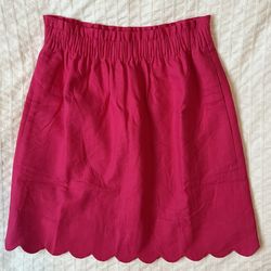 Pink J.crew Linen/cotton Skirt 00