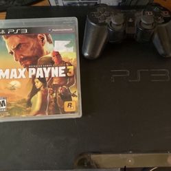 PlayStation 3 120gb PS3 w 2 Controllers, Max Payne 3, Power HDMI Cords