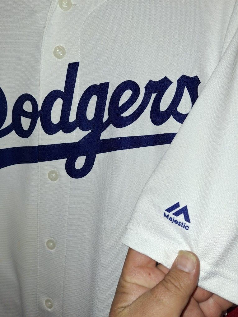 Dodgers Cool Base Majestic Bellinger Jersey Number 35
