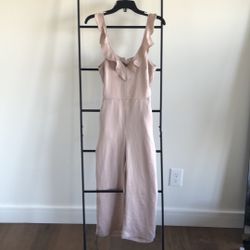 Nude ruffle romper -6