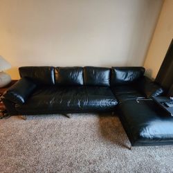 Leather Sofa Chaise