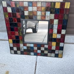 Vintage Pier 1 Mosaic Tile Mirror!