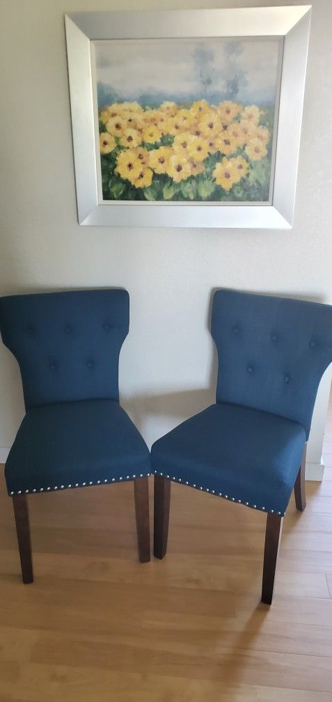 Set Of (2) Upholstered Dining Chairs