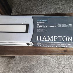 Hampton Bay Wood Ury Vanity Fixture (Matte Black)