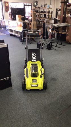 Ryobi 16” Electric Lawnmower 2 batteries and charger
