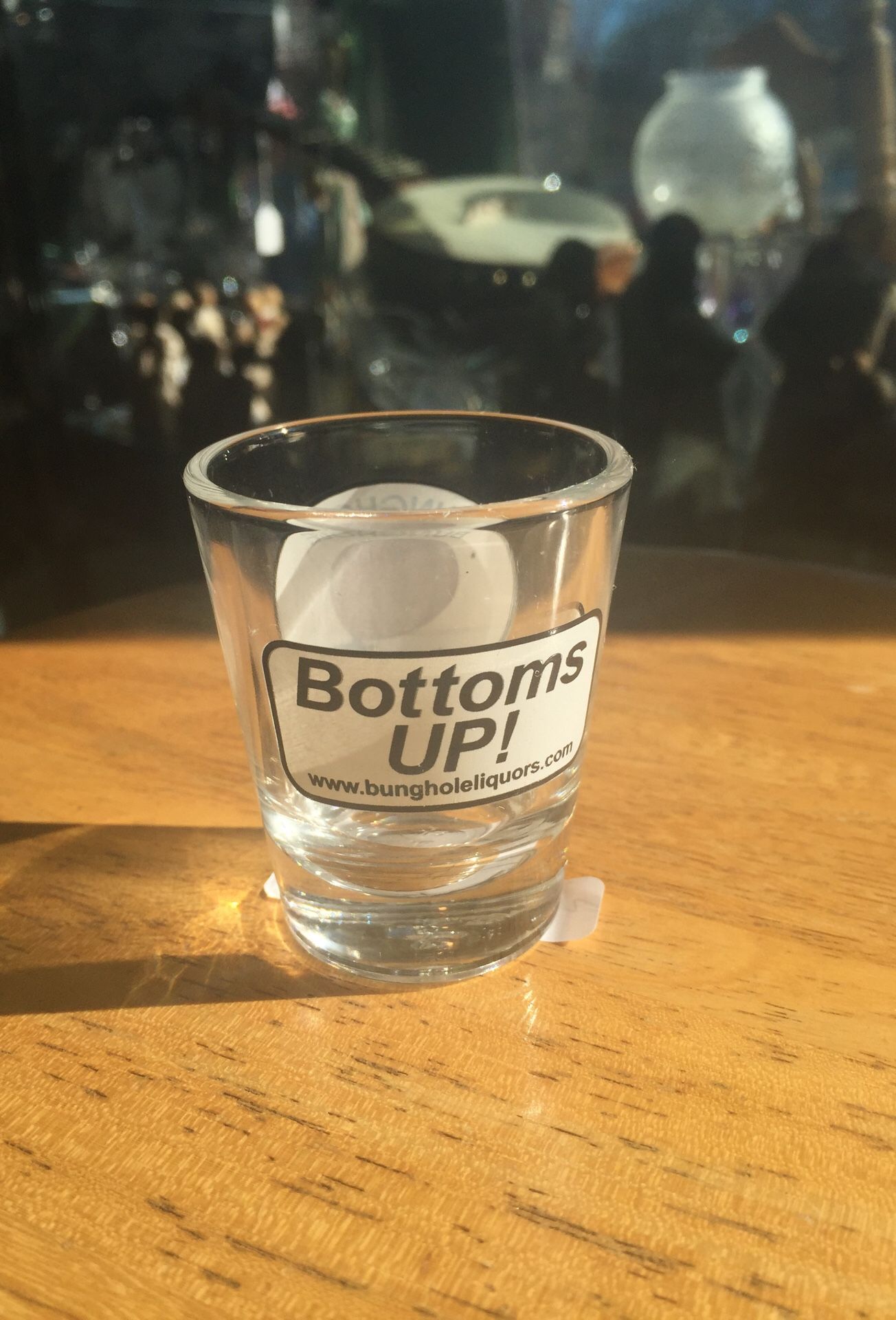 Bottoms Up! Shot Glass