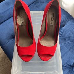 Women’s Peep Toe Shoes, Size 7