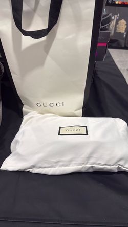 Gucci Black Leather Crossbody with Gold Chain