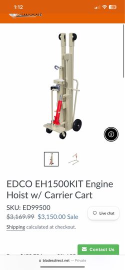 Engine hoist/stand Eddco