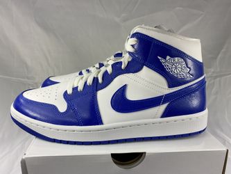 Air Jordan 1 Mid Kentucky Blue Size 11w/9.5m