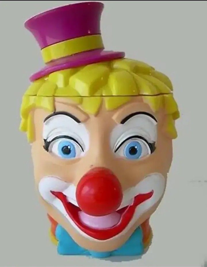Ringling Brothers Barnum Bailey Circus Clown Mug w Hat Flip Open Lid 2001..... CHECK OUT MY PAGE FOR MORE ITEMS