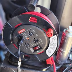 100ft Extension Cord That Rolls Up By Hyper Touch