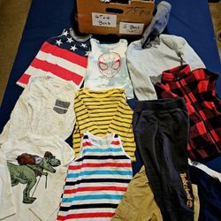 Boys 4 and 5 T Clothes. 75 Pieces In All!!
