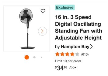 Hampton Bay Stand Fan