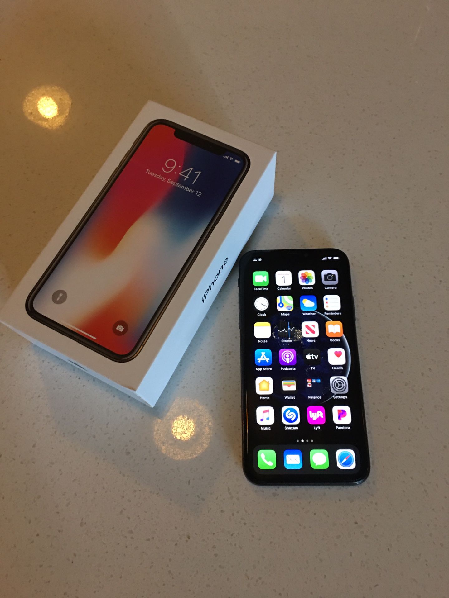 I phone x with original box