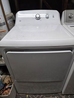 GE GTD33EASKWW 27 Inch Electric Dryer with 7.2 cu. ft. Capacity, white