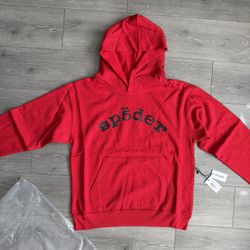 Spider VVS Red Rhinestone Hoodie