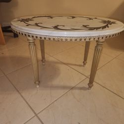 Antique Marble End Table
