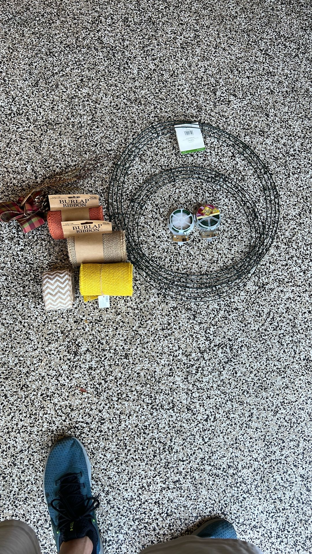 Wreath Burlap Craft Supplies And Wire