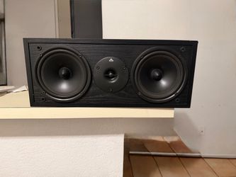 Center Channel Home Theater Speaker – Dual Woofer