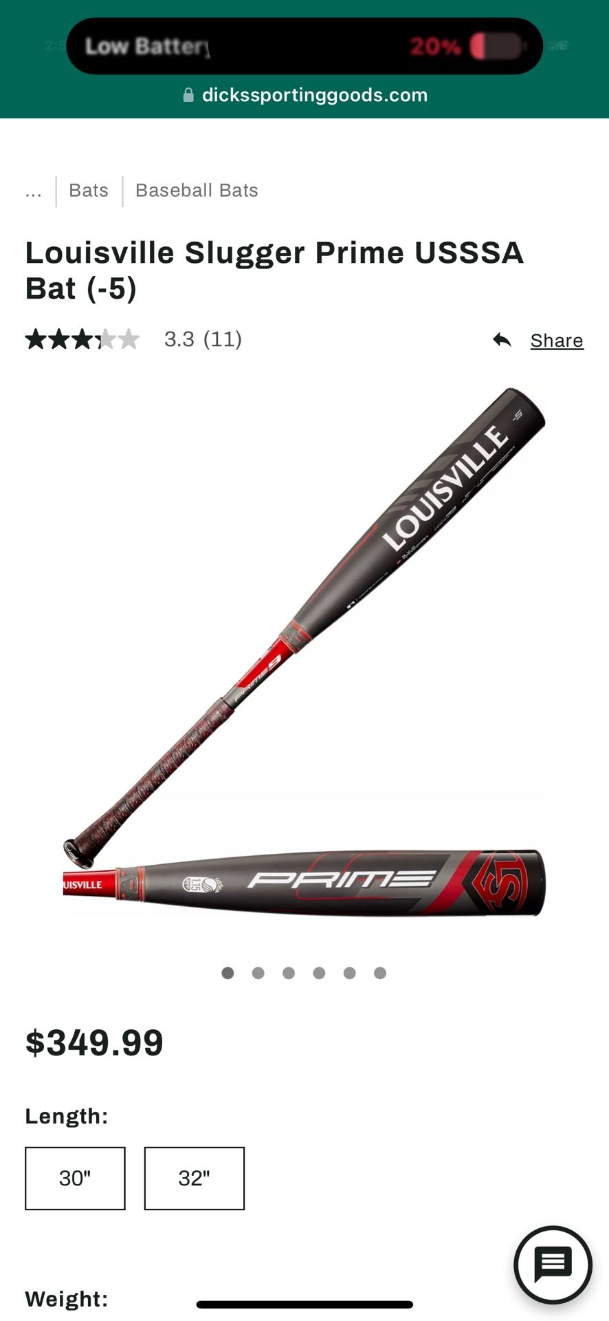 Louisville Baseball Bat