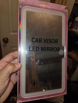 Car visor, led light box