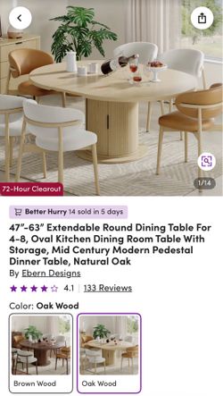 Free Half of table top for WayFair extendable round dining table