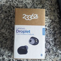 Lenovo Droplet Wireless Earbuds (New In Box)