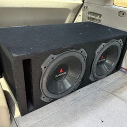 212 Inch Kenwood Subs With Boxing Amp And Cables