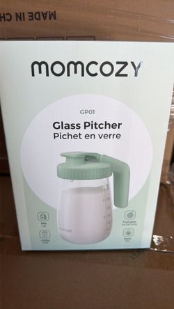 Momcozy Breast Milk Pitcher, Glass Storage Container Wide Mouth