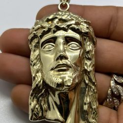 Gold Jesus Piece 