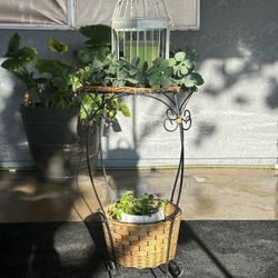 Planter Rack. It Holds Two Plants