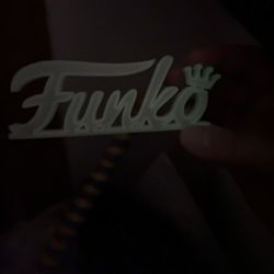 Funko Pop GITD Display Sign Glow in the Dark New 