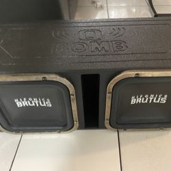 Hifonics 12’s w/ QBomb Box Subwoofers