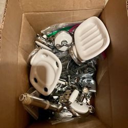 Bathroom Hardware Porcelain & Silver