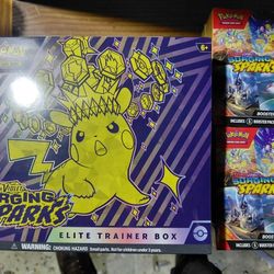 Surging Sparks Bundle 1 Etb 2 Booster Bundles Pokemon New Sealed Tcg 