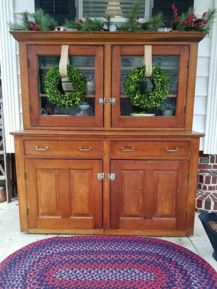 Charming Antique Mercantile Cupboard