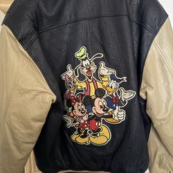 Vintage leather, Mickey Mouse jacket